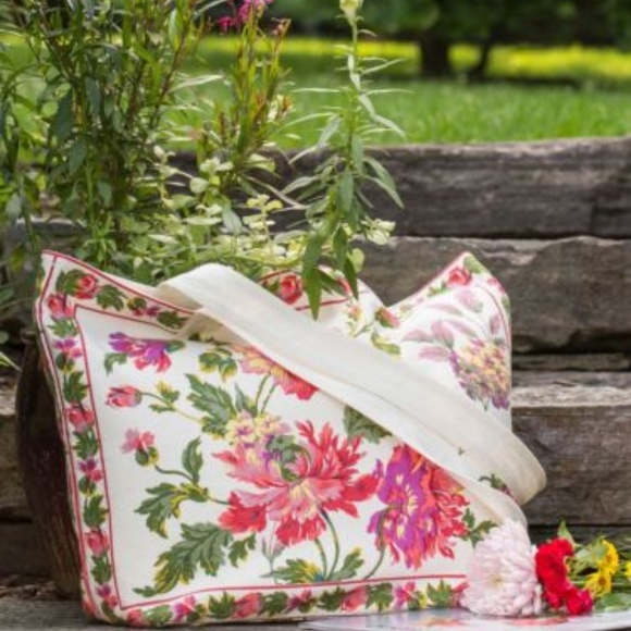 April Cornell Market Bag Tote Greta's Garden NWT - Picture 1 of 3